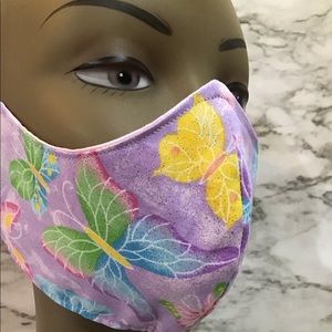 Butterfly Glitter Cotton Face Mask